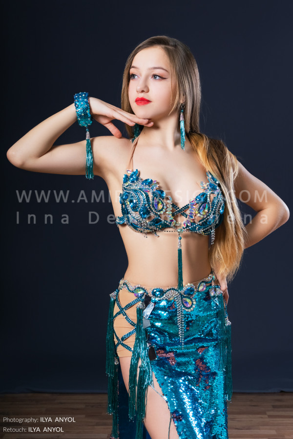 Professional bellydance costume (classic 170a)